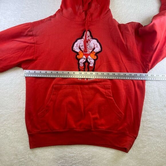Nintendo Mike Tyson’s Punch-Out Medium Red Hoodie Soda Popinski Vodka Drunkenski - Picture 5 of 15